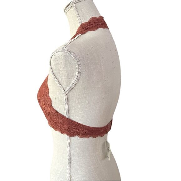 NWT Free People intimate Last Dance Plunge Bralette in Bronze Size S - Picture 5 of 5